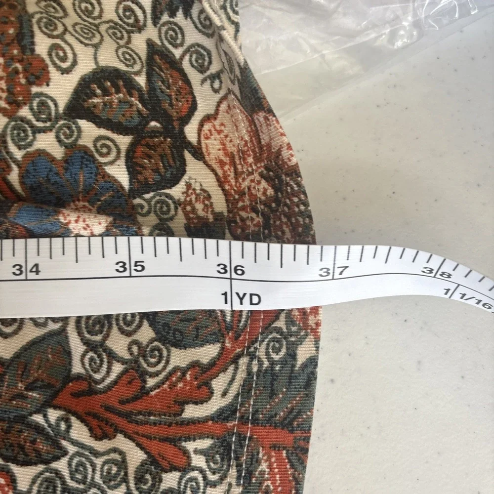 Peruvian Connection Womens Shift Dress Small Floral Pleated Pockets Stretch Boho - Picture 7 of 9